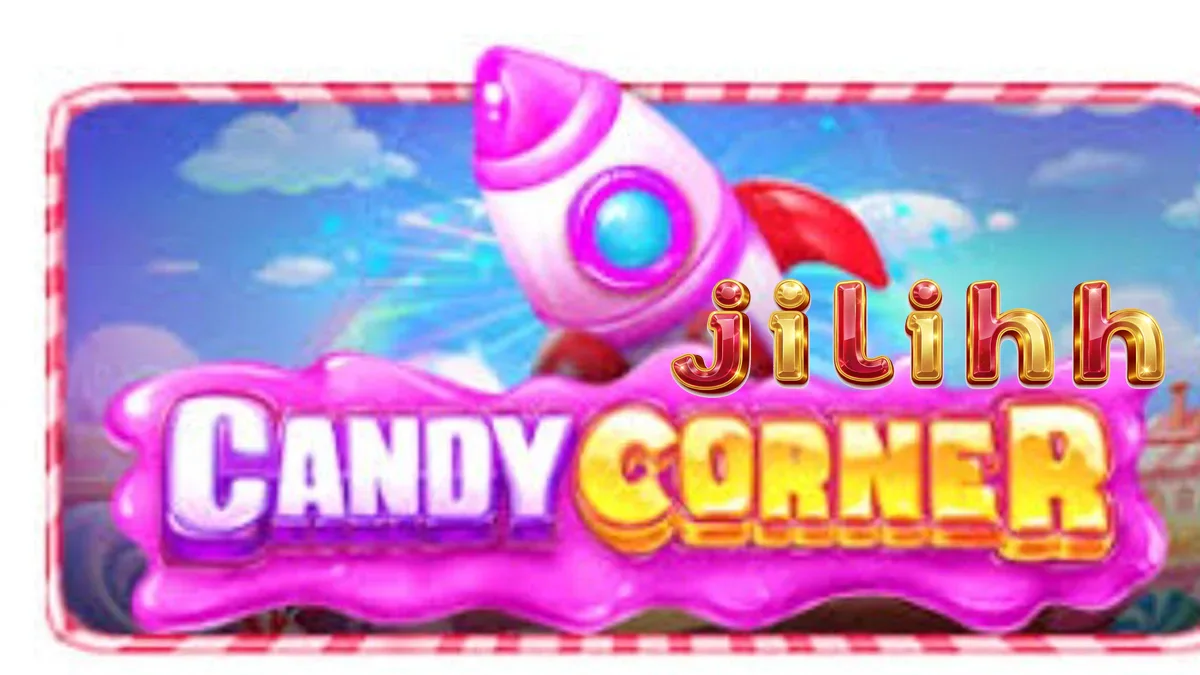 Makulay na interface ng Candy Corner slot sa isang mobile device
